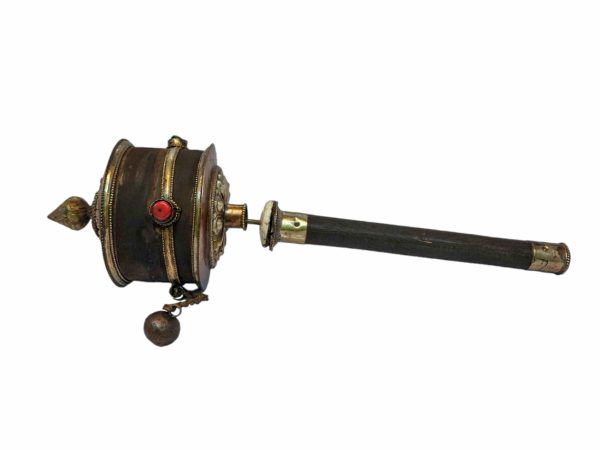 Hand Held Buddhist Handmade Prayer Wheel