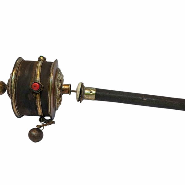 Hand Held Buddhist Handmade Prayer Wheel
