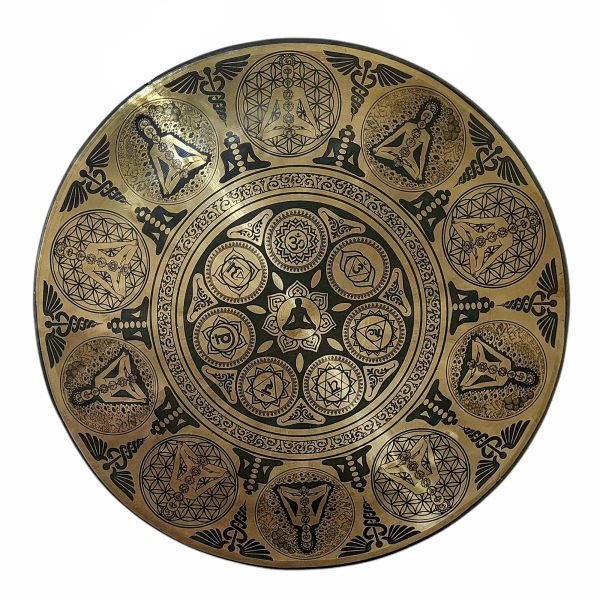 Handmade Gong – Bronze Chau Gong, Tam-Tam Gong, Symphonic Gong with Mandala Etching