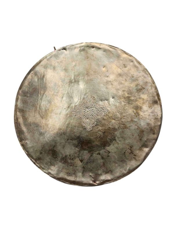 Buddhist Copper Wall Hanging – Tibetan Calendar with Mandala Design