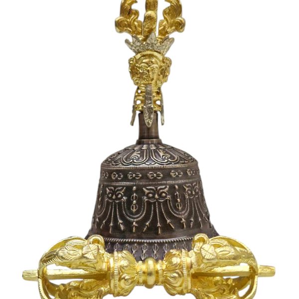 Bell and Vajra Dorje Set with Brocade Cover