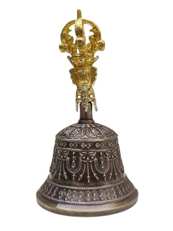 Bell and Vajra Dorje Set with Brocade Cover