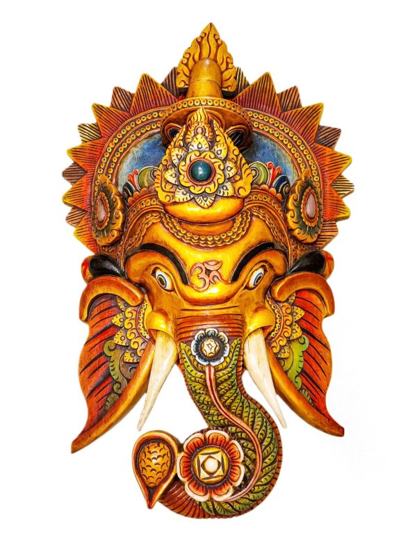 Big Size Ganesh – Handmade Wooden Mask