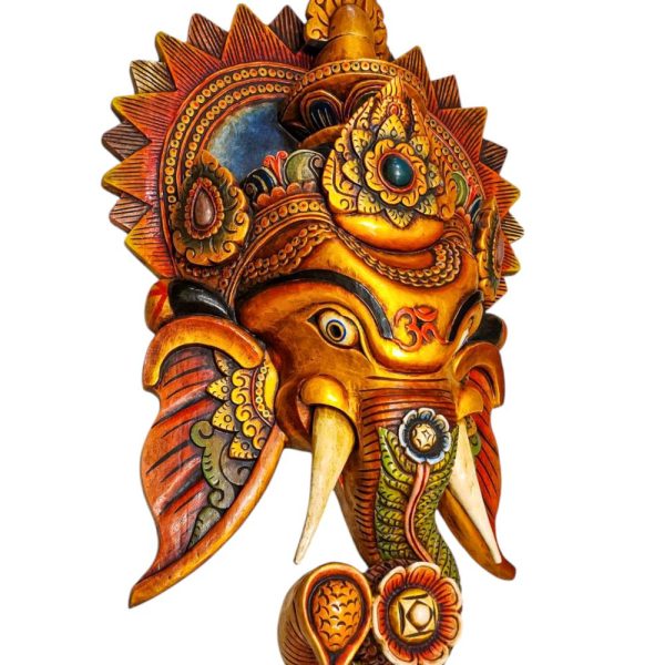 Big Size Ganesh – Handmade Wooden Mask