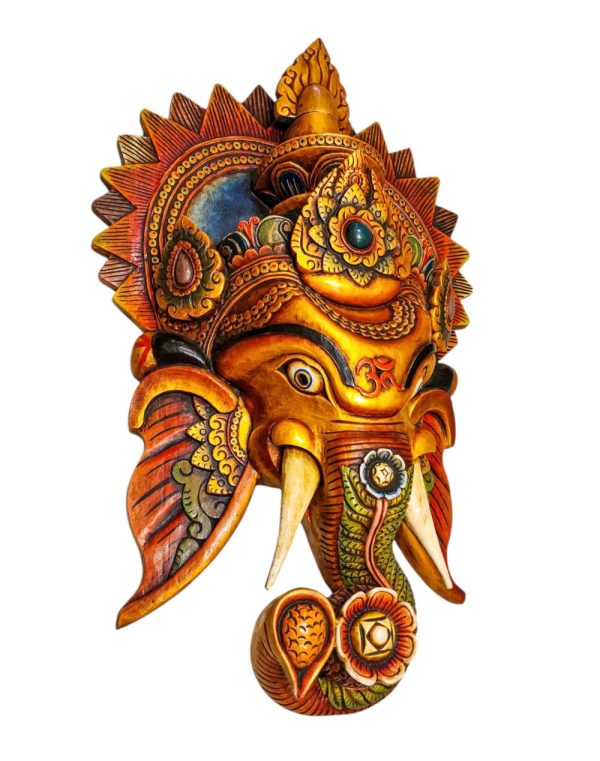 Big Size Ganesh – Handmade Wooden Mask