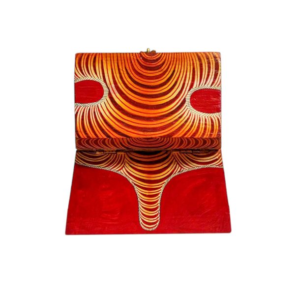 Buddhist Wooden Box with Tiger – Tibetan Style with Traditional Colors