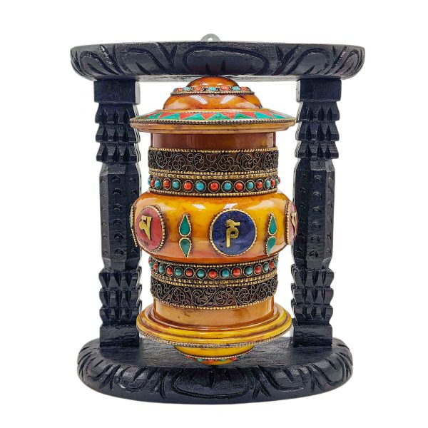 Buddhist Handmade Wall Prayer Wheel