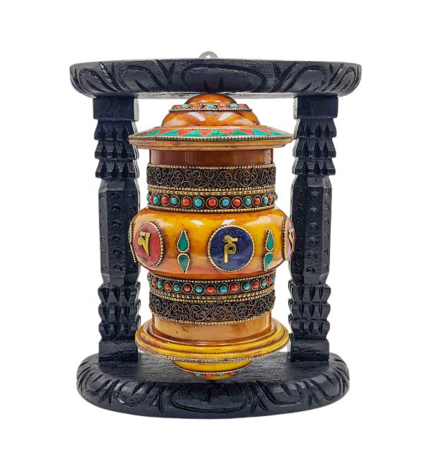 Buddhist Handmade Wall Prayer Wheel