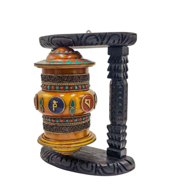Buddhist Handmade Wall Prayer Wheel