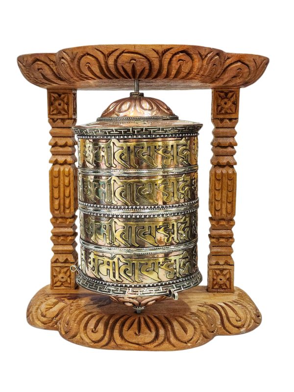 Buddhist Handmade Wall Prayer Wheel