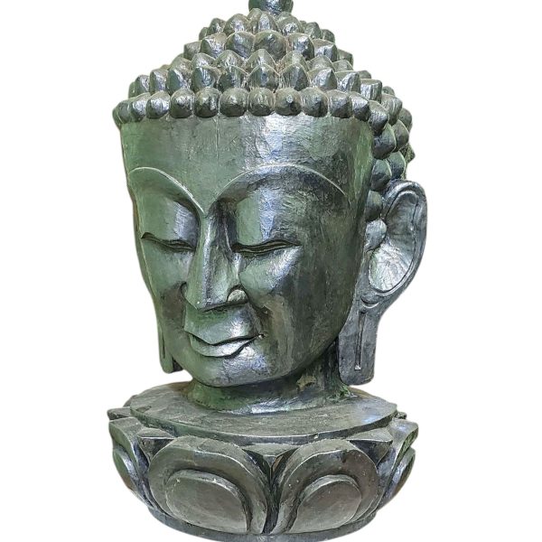 Buddha Head – Handmade Wooden Mask Wall Hanging