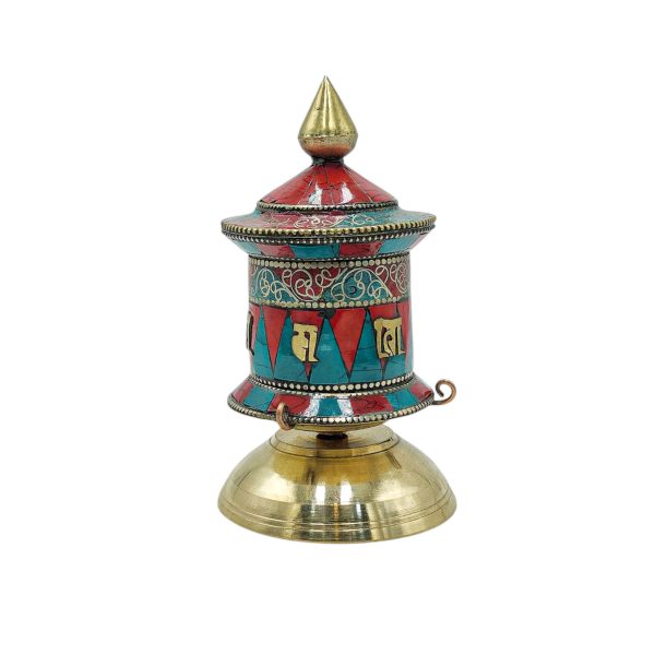 Buddhist Metal Prayer Wheel Table Top