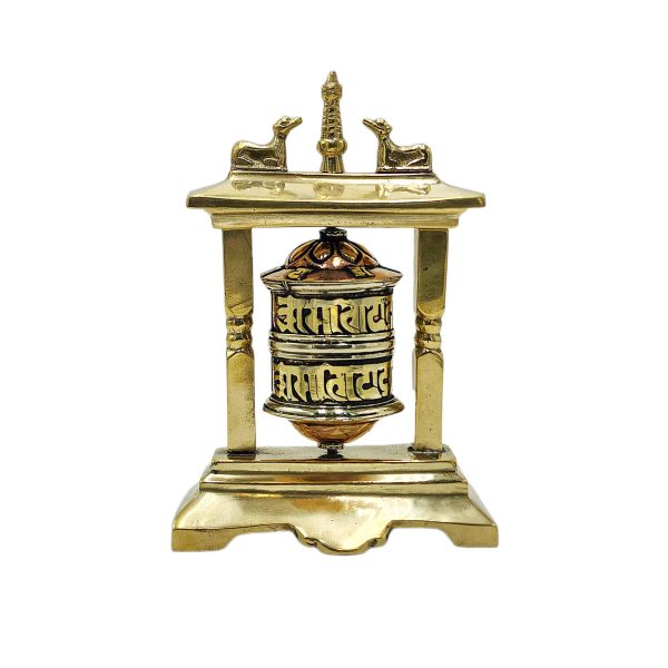 Buddhist Metal Prayer Wheel Table Top – OMPH