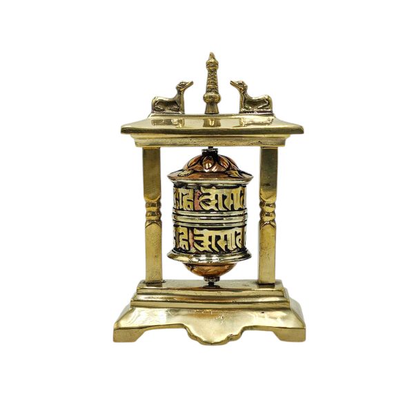 Buddhist Metal Prayer Wheel Table Top – OMPH