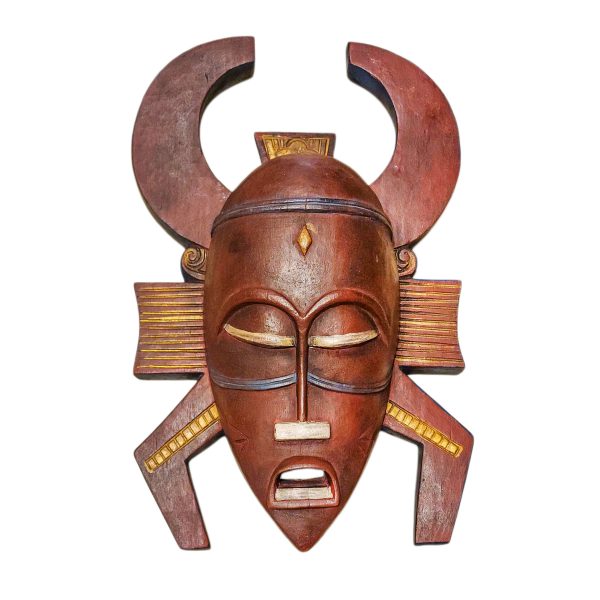 Tribal Mask – Handmade Wooden Wall Hanging