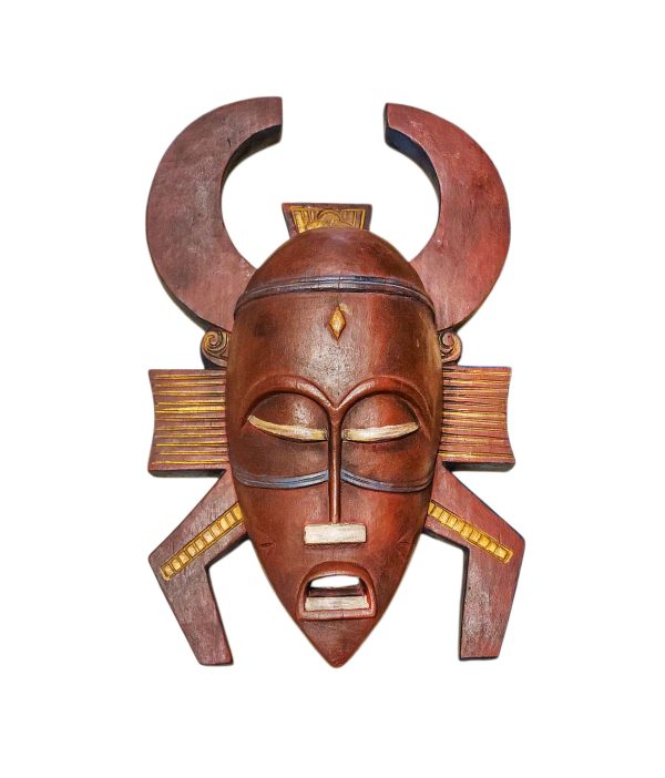 Tribal Mask – Handmade Wooden Wall Hanging