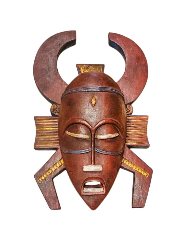 Tribal Mask – Handmade Wooden Wall Hanging