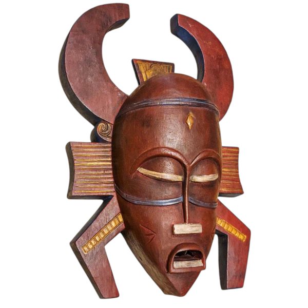 Tribal Mask – Handmade Wooden Wall Hanging