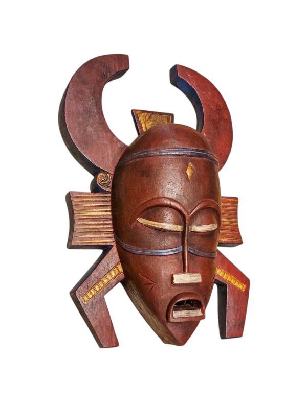 Tribal Mask – Handmade Wooden Wall Hanging