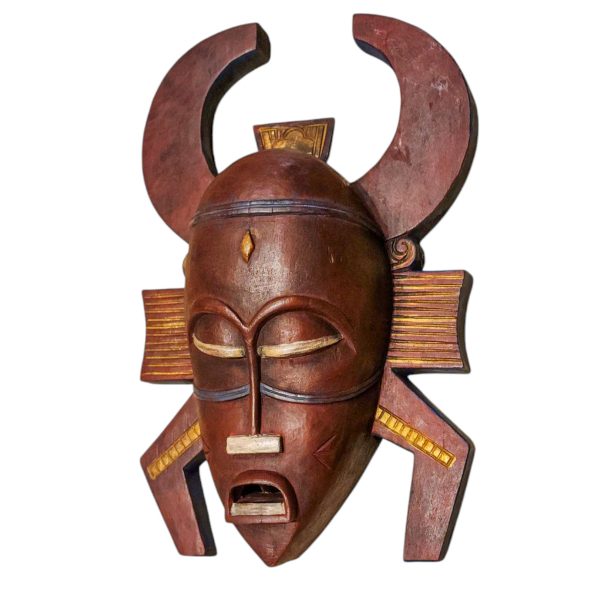 Tribal Mask – Handmade Wooden Wall Hanging