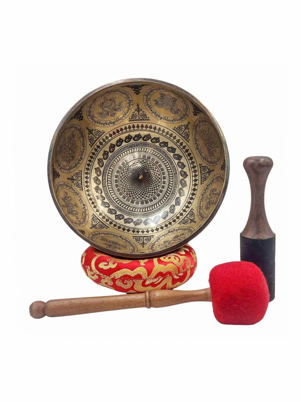 Buddhist Hand-Beaten Lingam Singing Bowl