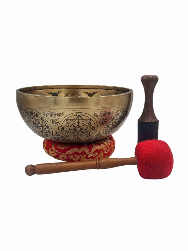 Buddhist Hand-Beaten Lingam Singing Bowl