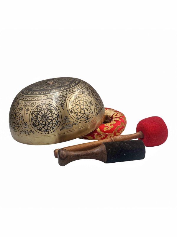 Buddhist Hand-Beaten Lingam Singing Bowl