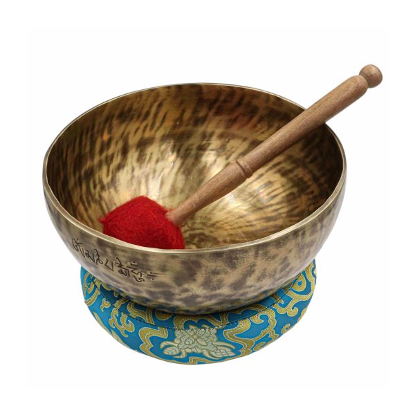 Seven Chakra Singing Bowl Set – Bronze with Full Moon Carving