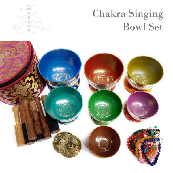 Seven Chakra Singing Bowl Set – Hand Hammered