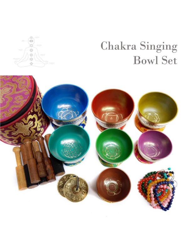 Seven Chakra Singing Bowl Set – Hand Hammered