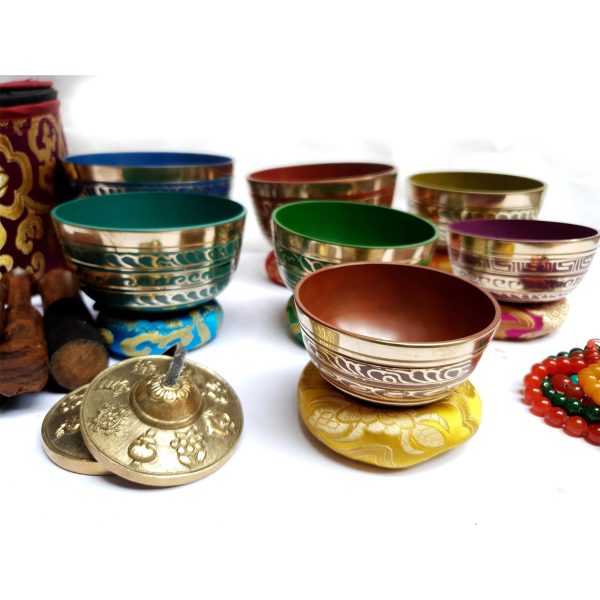 Seven Chakra Singing Bowl Set – Hand Hammered