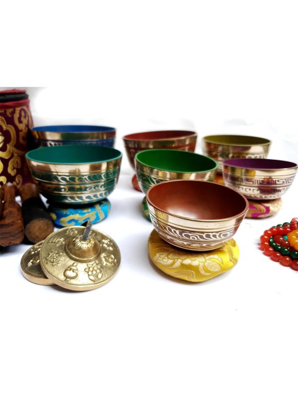 Seven Chakra Singing Bowl Set – Hand Hammered