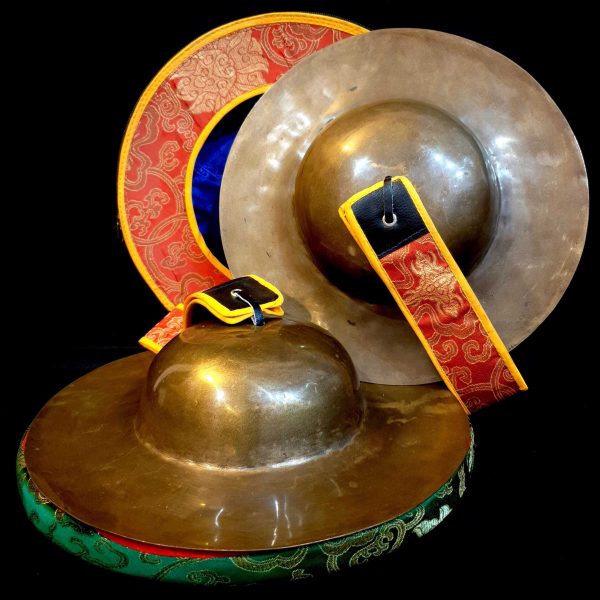 Nepali Traditional Musical Instrument – Jhymata (Large Cymbal) with Cover
