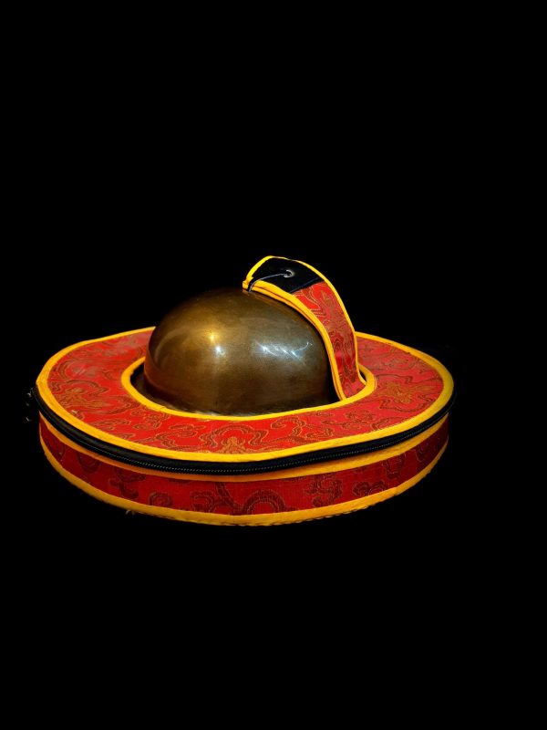 Nepali Traditional Musical Instrument – Jhymata (Large Cymbal) with Cover