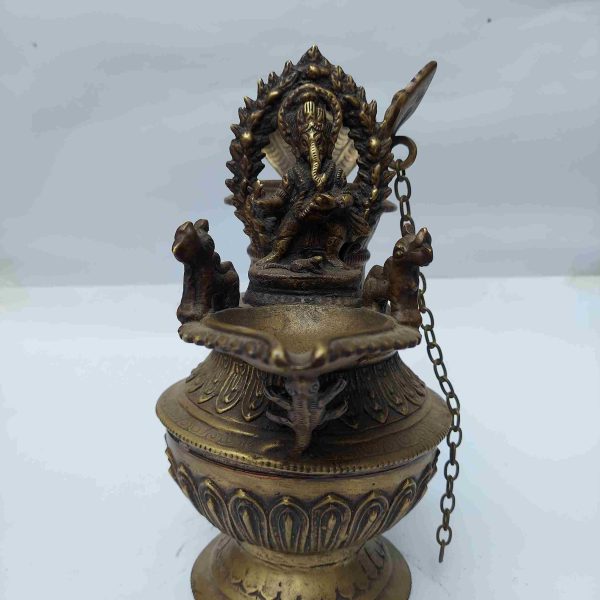 Miniature Statue of Ganesh Sukunda – Bronze Finishing
