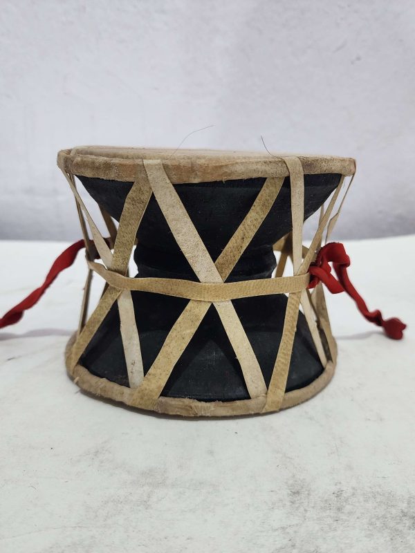 High Quality Nepali Folk Musical Instrument Damaru – Wooden Base