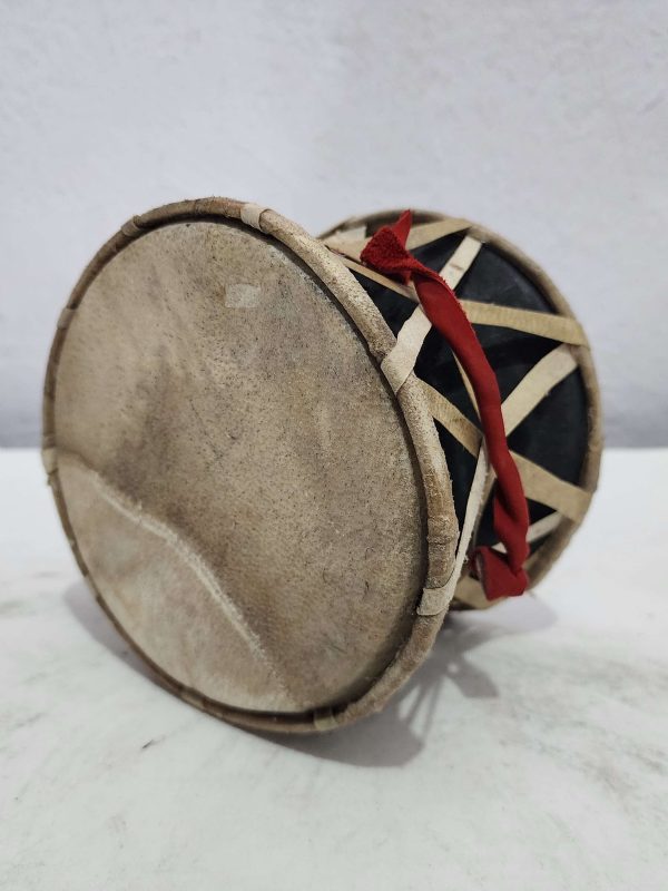 High Quality Nepali Folk Musical Instrument Damaru – Wooden Base