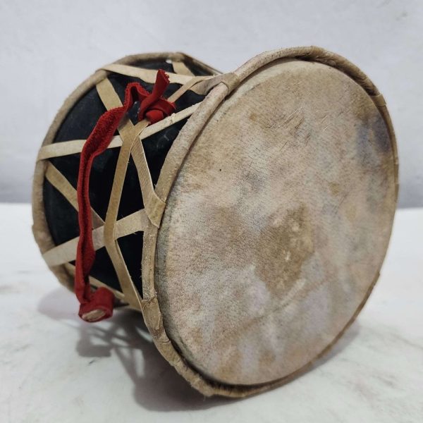 High Quality Nepali Folk Musical Instrument Damaru – Wooden Base