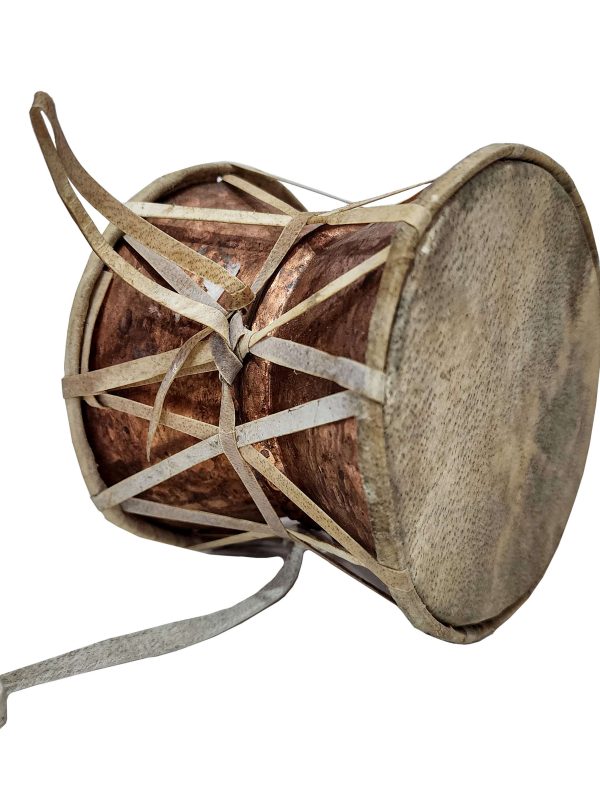 Mahadev Damaru – Nepali Folk Musical Instrument on Copper Base