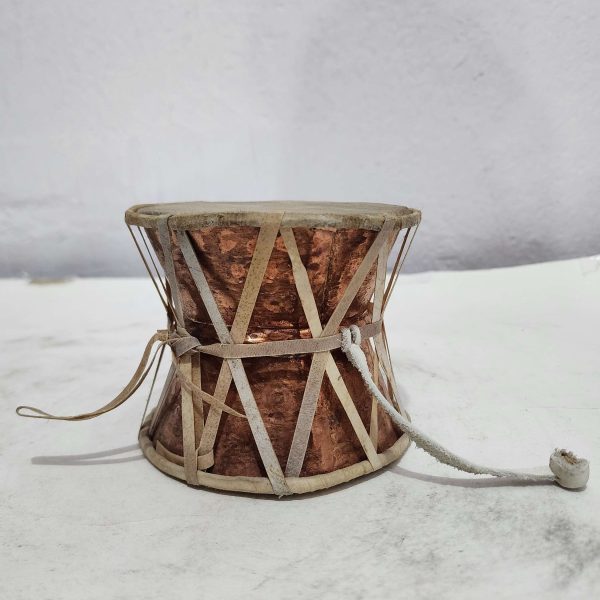 Mahadev Damaru – Nepali Folk Musical Instrument on Copper Base