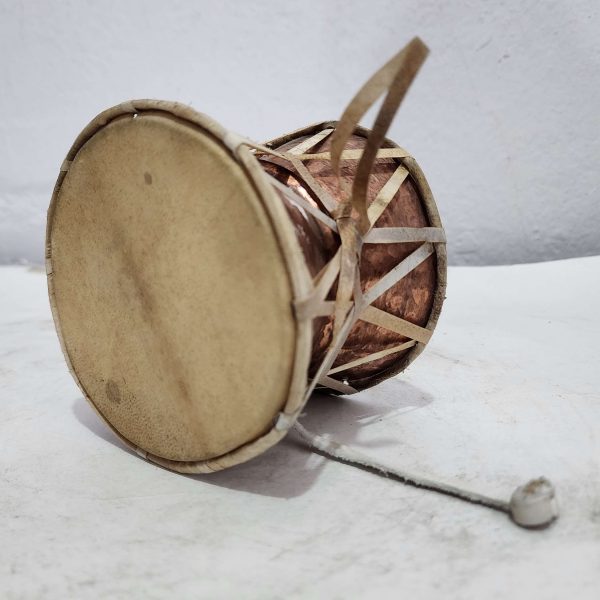Mahadev Damaru – Nepali Folk Musical Instrument on Copper Base