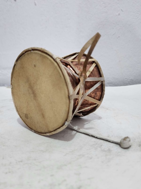 Mahadev Damaru – Nepali Folk Musical Instrument on Copper Base