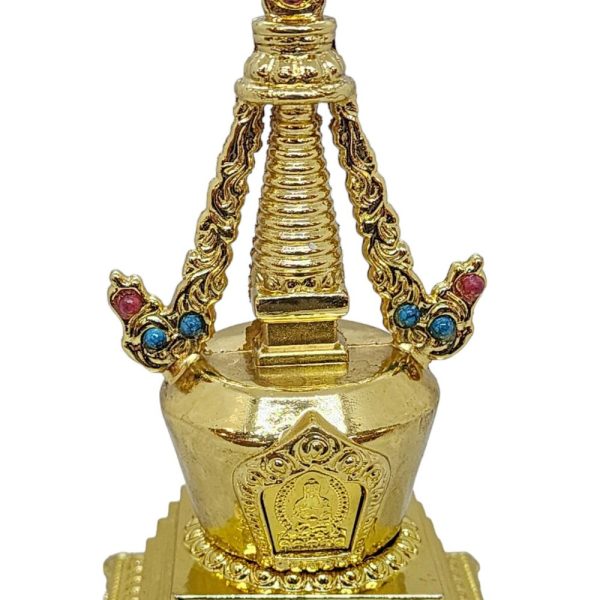Stupa – Buddhist Statue with Stone Setting