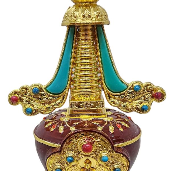 Metal Stupa – Sacred Monument Representing Enlightenment