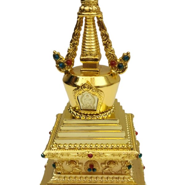 Metal Stupa – Sacred Monument Representing Enlightenment