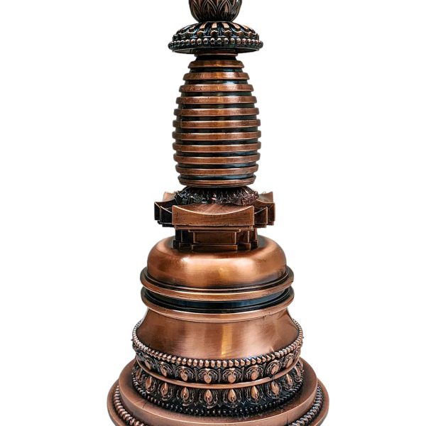 Metal Stupa – Sacred Monument Representing Enlightenment