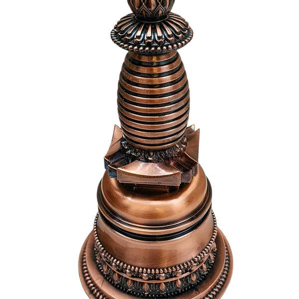Metal Stupa – Sacred Monument Representing Enlightenment